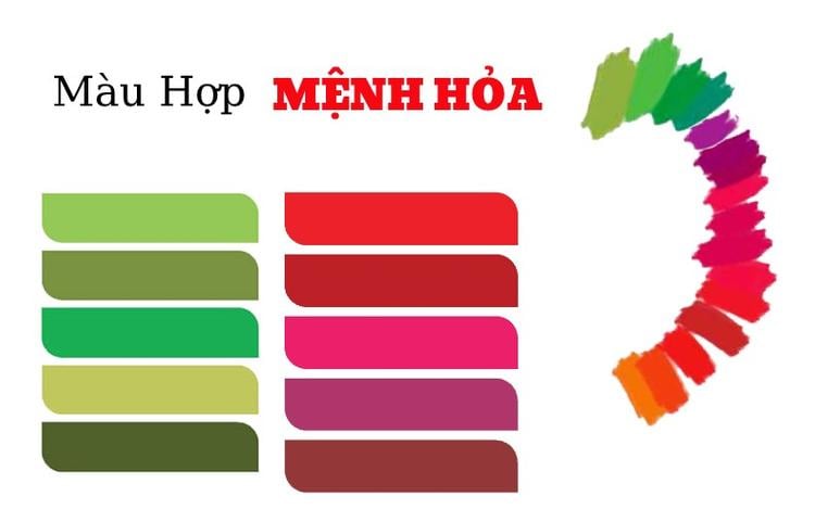 Màu sắc phong thủy tương sinh tương hợp cho người mệnh Sơn Đầu Hỏa
